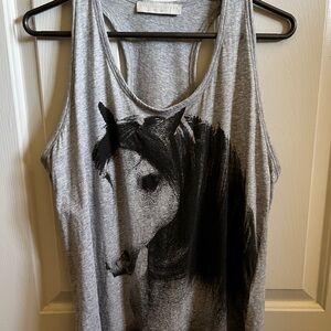 Stella McCartney Racerback Tank with Horse